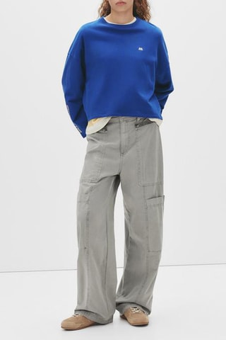 Pantalon cargo - Gris clair