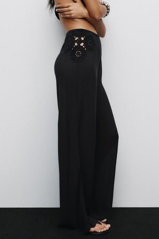 Pantalon taille haute - Noir