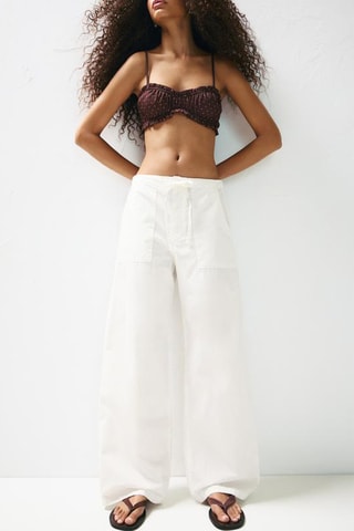 Pantalon baggy - Blanc
