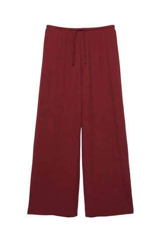 Pantalon wide legs - Bordeaux