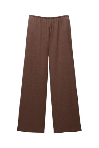 Pantalon wide legs - Marron foncé