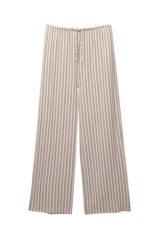 Pantalon wide legs taille haute - Ecru