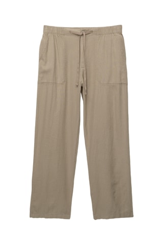 Pantalon relaxed en lin - Kaki