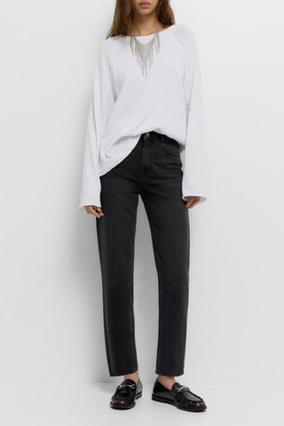 Jean slim 7/8 - Noir