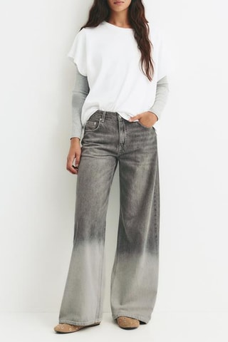 Jean wide legs - Gris