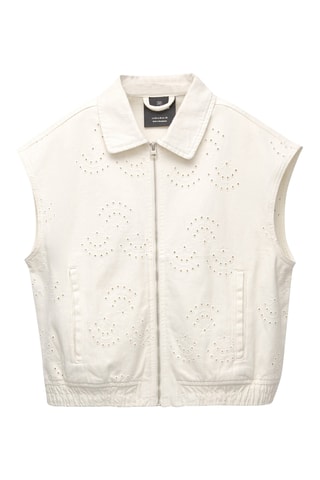 Veste sans manches - Ecru