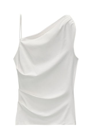 Top asymétrique - Blanc