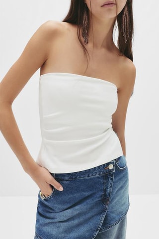 Top bustier - Blanc