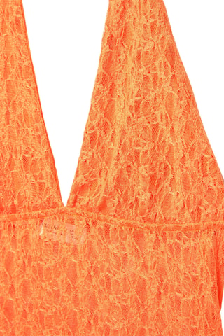 Crop top en dentelle - Orange