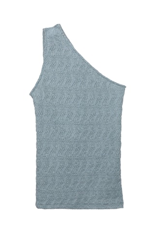 Top asymétrique - Bleu-gris