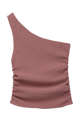 Top asymétrique - Vieux rose