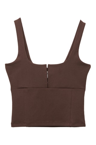 Crop top - Marron