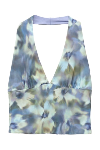 Crop top - Bleu