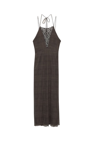 Robe midi - Marron
