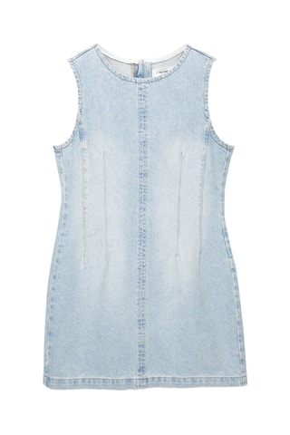 Robe droite en jean - Bleu clair