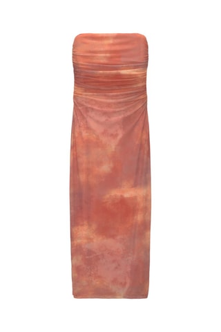 Robe bustier tie and dye - Orange