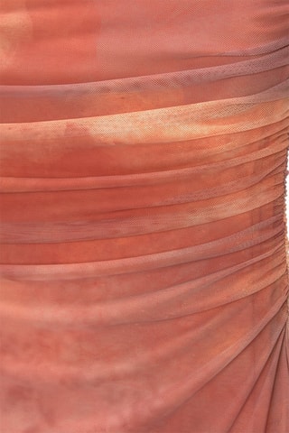 Robe bustier tie and dye - Orange