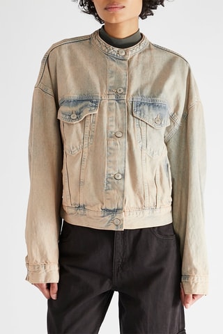 Blouson oversize à capuche - Beige