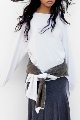T-shirt oversize - Blanc