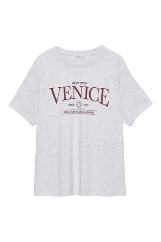T-shirt - Gris clair chiné