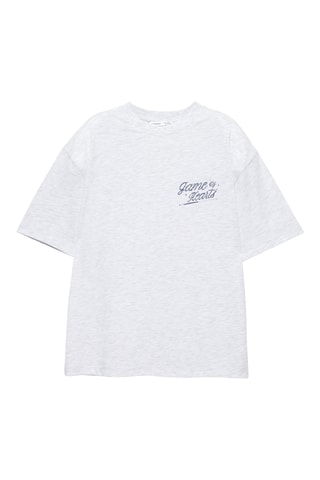 T-shirt - Gris clair chiné