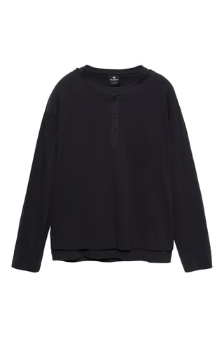 T-shirt trompe-l'œil - Noir