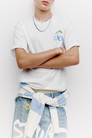 T-shirt relaxed - Blanc