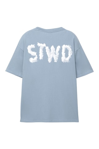 T-shirt relaxed - Bleu clair
