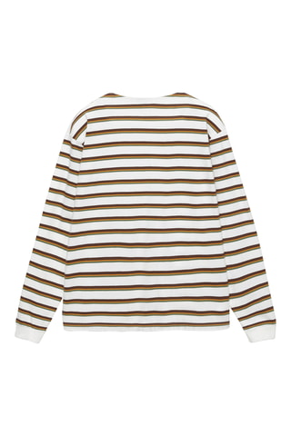 T-shirt - Blanc et marron