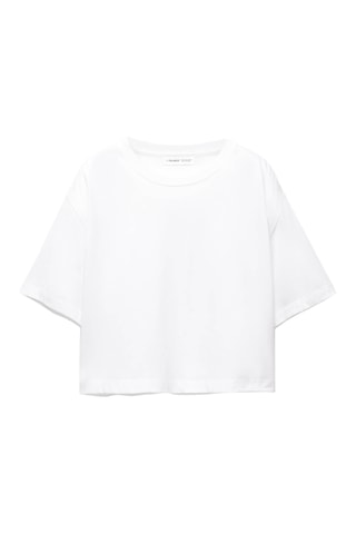 T-shirt cropped - Blanc
