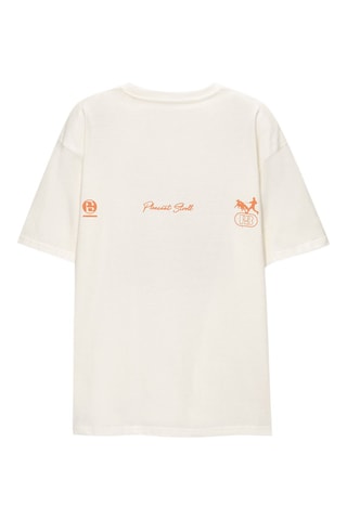 T-shirt relaxed - Blanc cassé