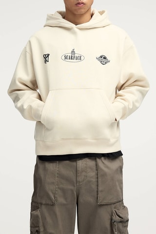 Sweat à capuche - Ecru