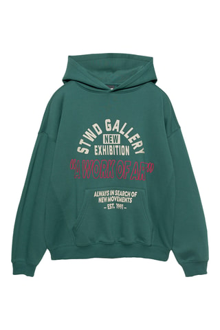 Sweat à capuche - Vert foncé
