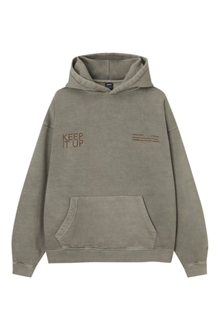 Sweat à capuche - Anthracite chiné