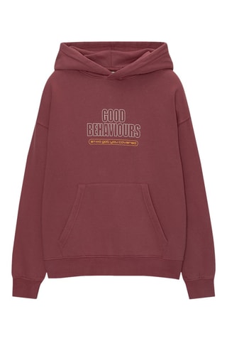 Sweat à capuche - Bordeaux