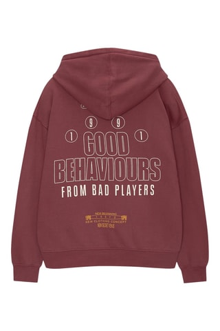 Sweat à capuche - Bordeaux