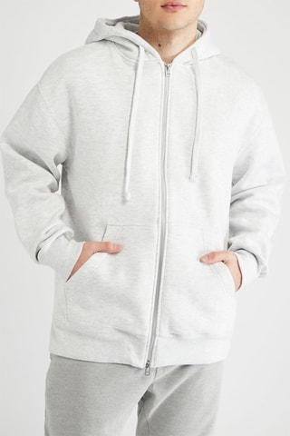 Sweat à capuche - Gris clair chiné
