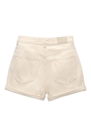 Short mom en jean - Ecru