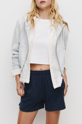 Short taille haute - Bleu marine