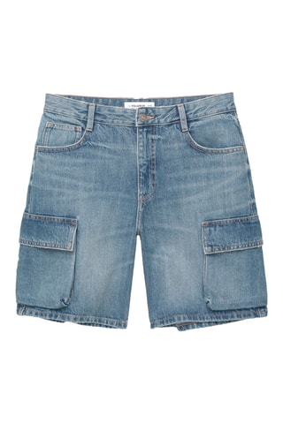 Short en jean - Bleu