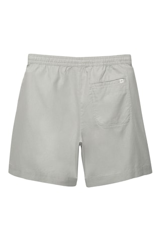 Bermuda en lin - Gris clair