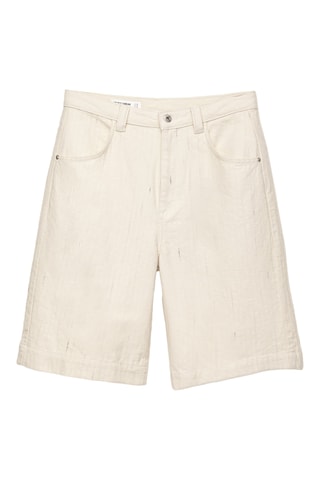 Bermuda en jean - Blanc