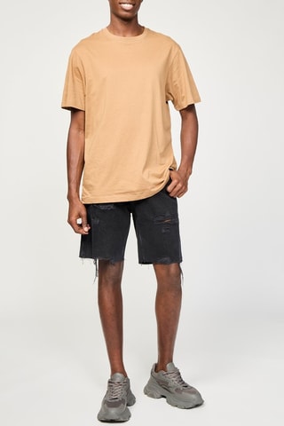 Bermuda en jean - Noir