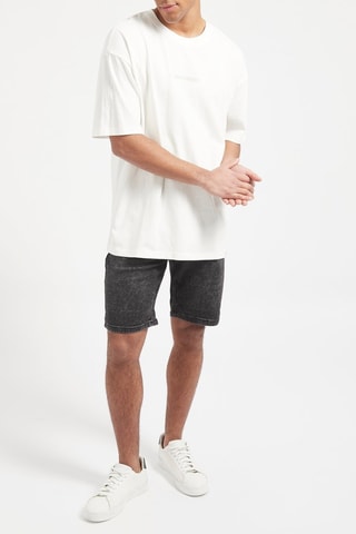 Bermuda en jean Noir