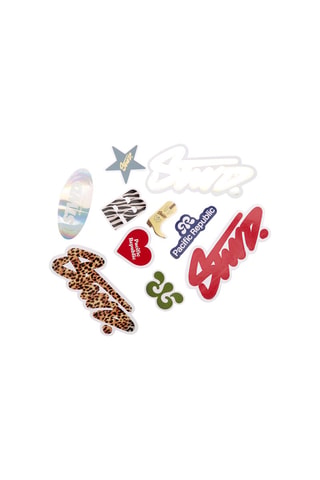 10 stickers - Rouge et blanc