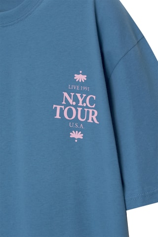 T-shirt NYC Tour - Bleu clair