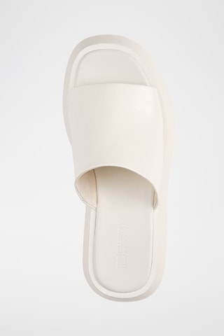 Mules plateformes - Blanc