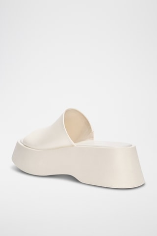 Mules plateformes - Blanc