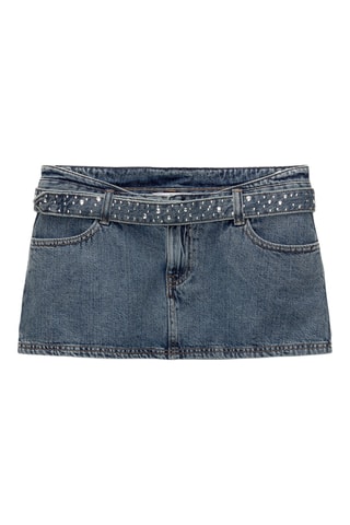 Minijupe en jean - Bleu marine
