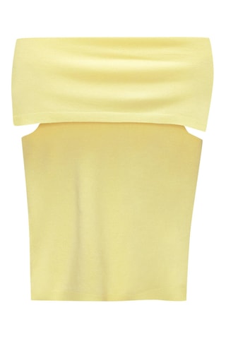 Top bustier - Jaune